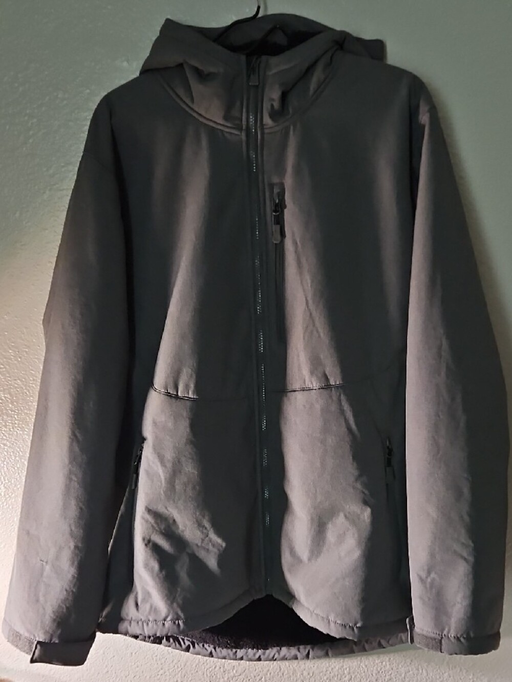 All in Motion Men's Sherpa Softshell Jacket Gray XXL EUC